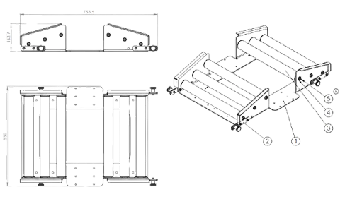 Table base module for E-600